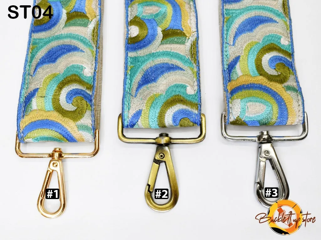 Embroidered Purse Strap Crossbody Strap for Purses Boho Bags Strap Embroidery Replacement Strap Boho Guitar Strap Handbag Strap gift for her
