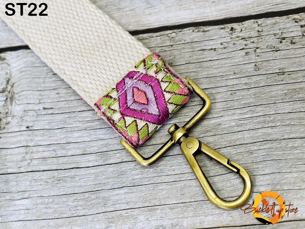 Embroidered Purse Strap Crossbody Strap for Purses Boho Bags Strap Embroidery Replacement Strap Boho Guitar Strap Handbag Strap gift for her