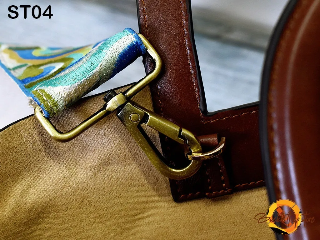 Embroidered Purse Strap Crossbody Strap for Purses Boho Bags Strap Embroidery Replacement Strap Boho Guitar Strap Handbag Strap gift for her