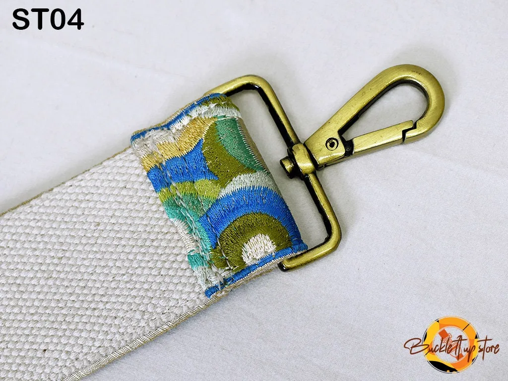 Embroidered Purse Strap Crossbody Strap for Purses Boho Bags Strap Embroidery Replacement Strap Boho Guitar Strap Handbag Strap gift for her