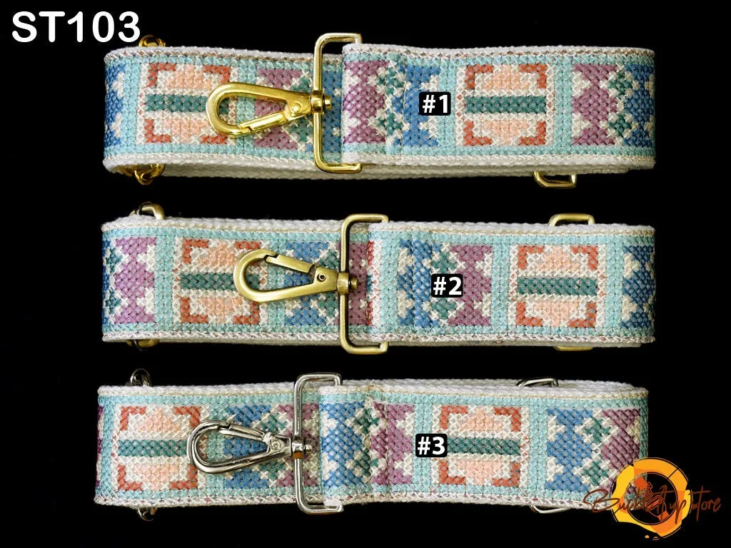 Embroidered Purse Strap Crossbody Strap for Purses Boho Messenger Bags Strap Replacement Strap Boho Guitar Strap Handbag Strap gift for her