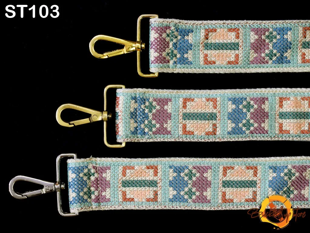 Embroidered Purse Strap Crossbody Strap for Purses Boho Messenger Bags Strap Replacement Strap Boho Guitar Strap Handbag Strap gift for her