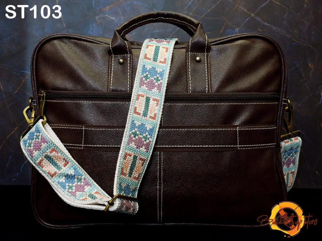 Embroidered Purse Strap Crossbody Strap for Purses Boho Messenger Bags Strap Replacement Strap Boho Guitar Strap Handbag Strap gift for her