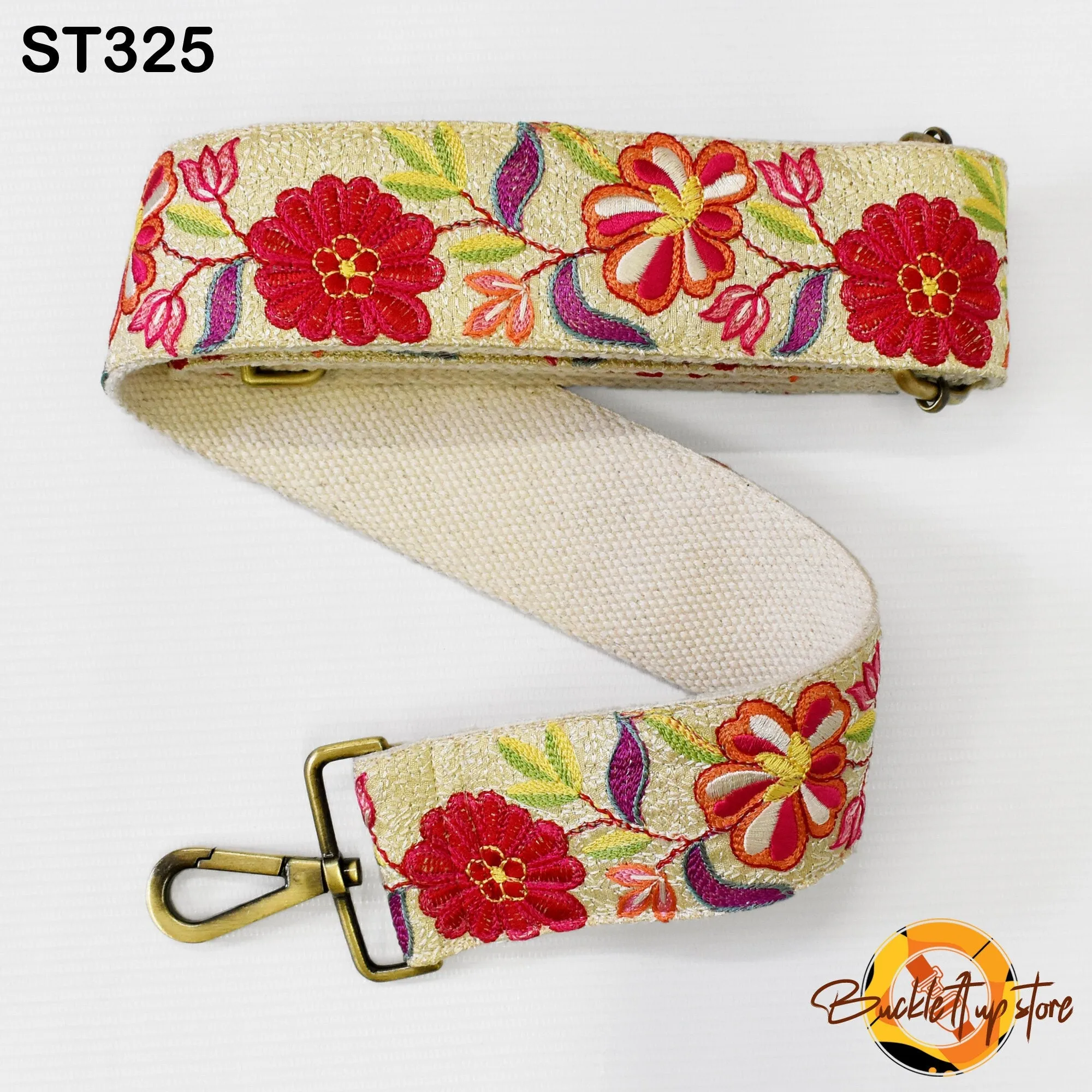 Embroidered Purse Strap Crossbody Strap for Purses Handbag Boho Bag Strap Floral Embroidery Replacement Strap Boho Guitar Strap Gift for her