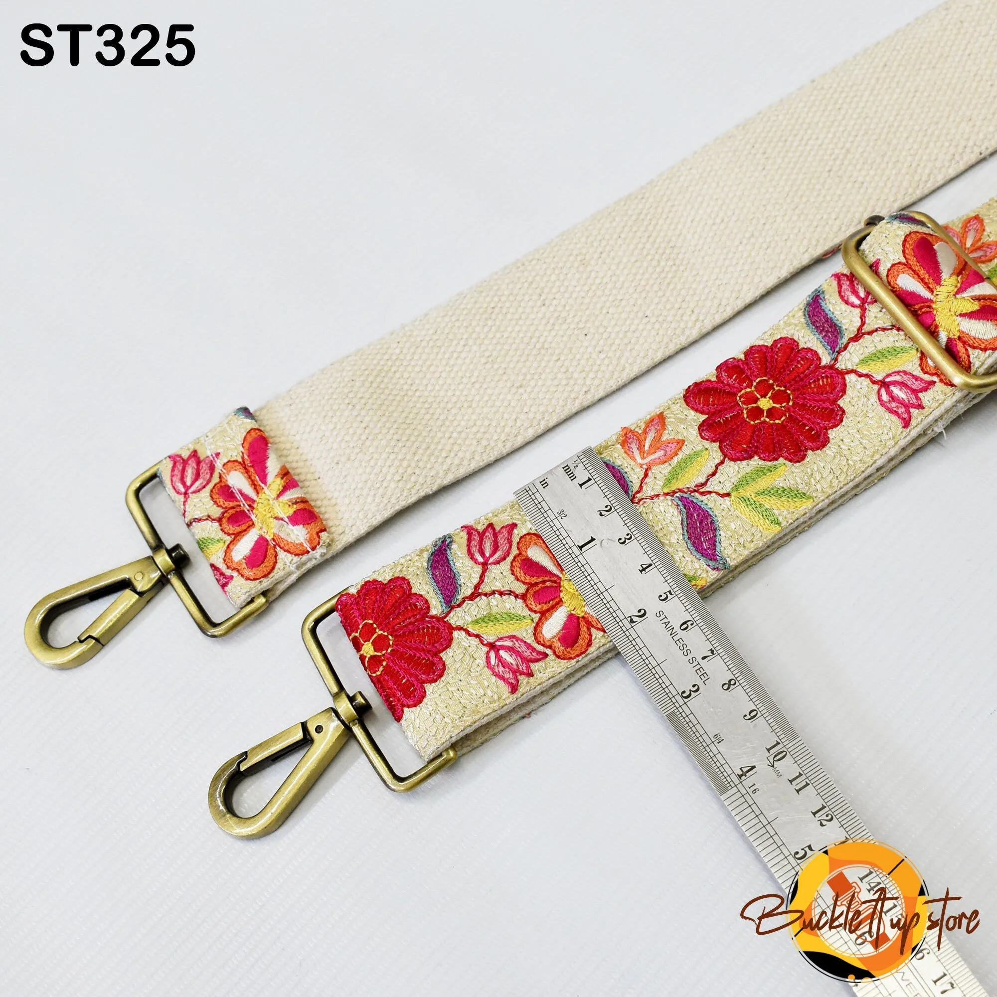 Embroidered Purse Strap Crossbody Strap for Purses Handbag Boho Bag Strap Floral Embroidery Replacement Strap Boho Guitar Strap Gift for her