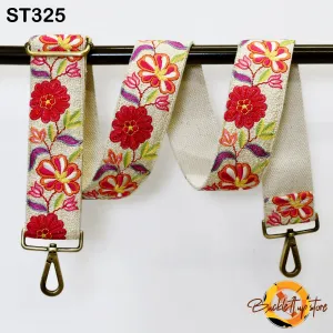 Embroidered Purse Strap Crossbody Strap for Purses Handbag Boho Bag Strap Floral Embroidery Replacement Strap Boho Guitar Strap Gift for her