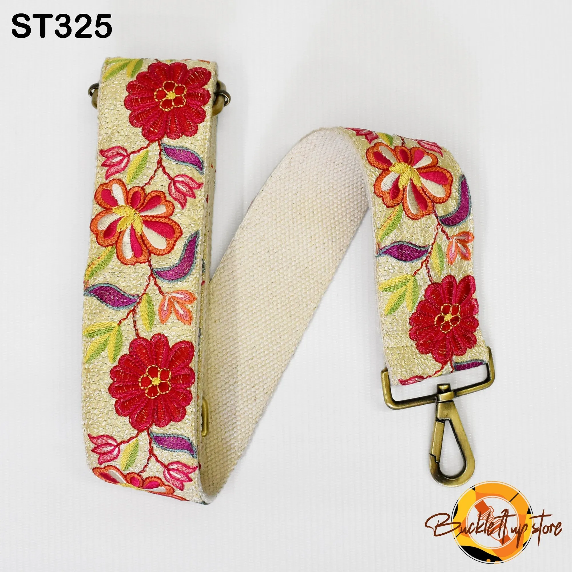 Embroidered Purse Strap Crossbody Strap for Purses Handbag Boho Bag Strap Floral Embroidery Replacement Strap Boho Guitar Strap Gift for her