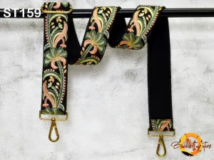 Embroidery Adjustable Camera Strap Crossbody Strap for Purses Embroidered Handbag Boho Bag Strap Replacement Strap Guitar Strap Gift for her