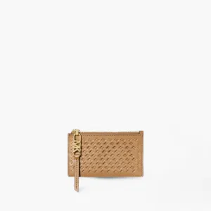Empire Small Woven Leather Card Case