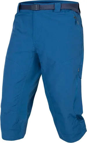 Endura Mens Hummvee Mountain Bike Baggy Cycling Short with Liner 3/4 Shorts - Blueberry, Large