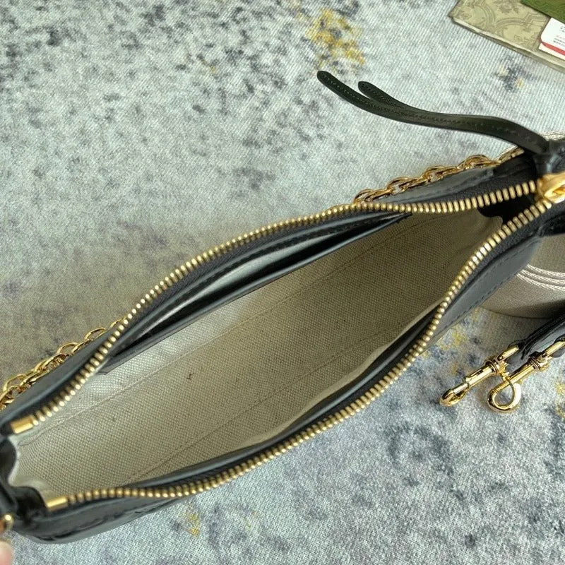 ESMEE - GG Matelassé Shoulder Bag Black