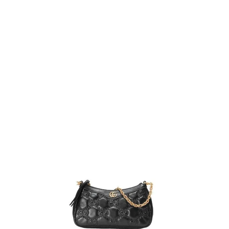 ESMEE - GG Matelassé Shoulder Bag Black