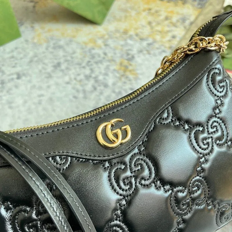 ESMEE - GG Matelassé Shoulder Bag Black