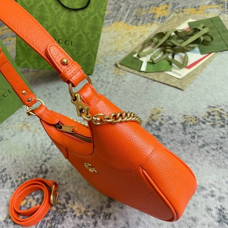 ESMEE - Hobo Bag With Chain Orange