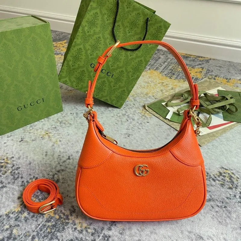 ESMEE - Hobo Bag With Chain Orange