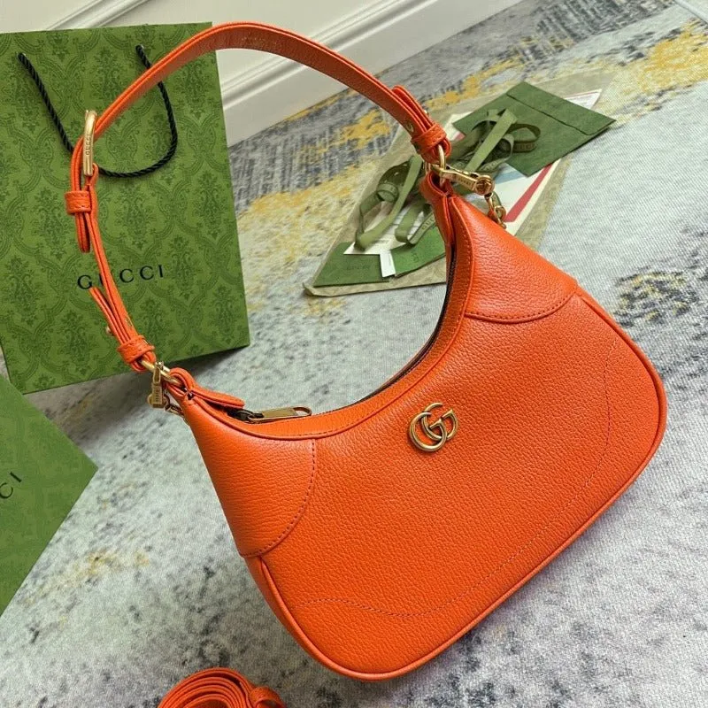 ESMEE - Hobo Bag With Chain Orange