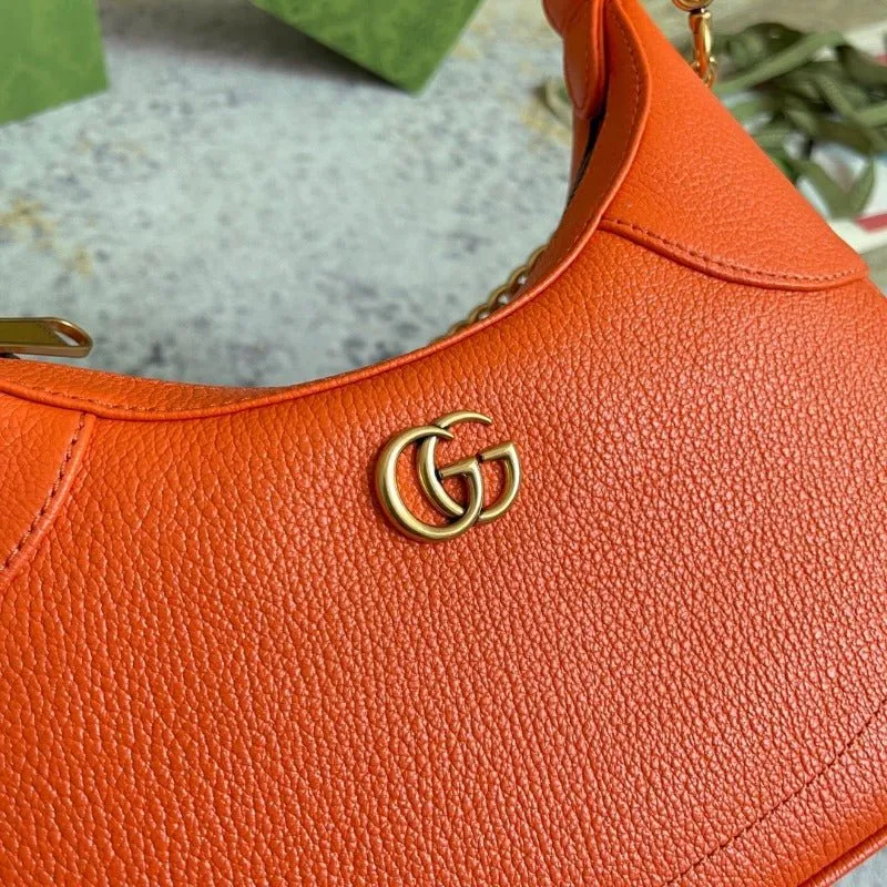 ESMEE - Hobo Bag With Chain Orange