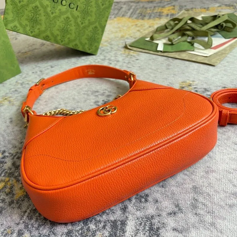 ESMEE - Hobo Bag With Chain Orange