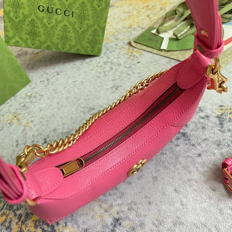 ESMEE - Hobo Bag With Chain Pink