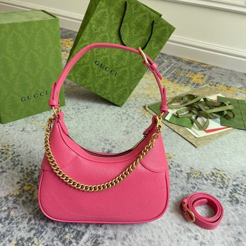 ESMEE - Hobo Bag With Chain Pink