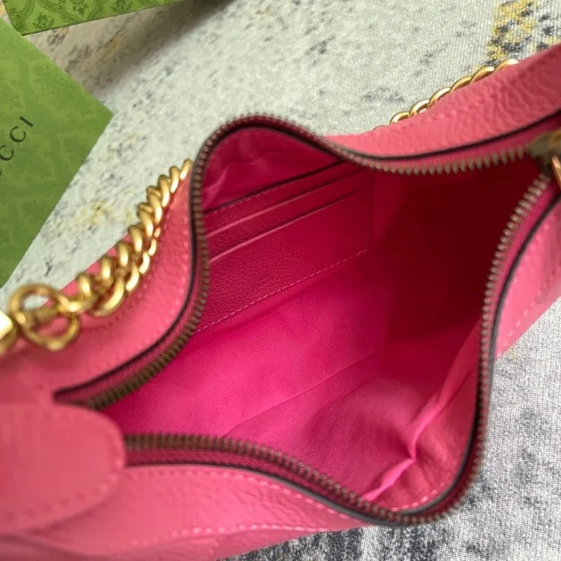 ESMEE - Hobo Bag With Chain Pink