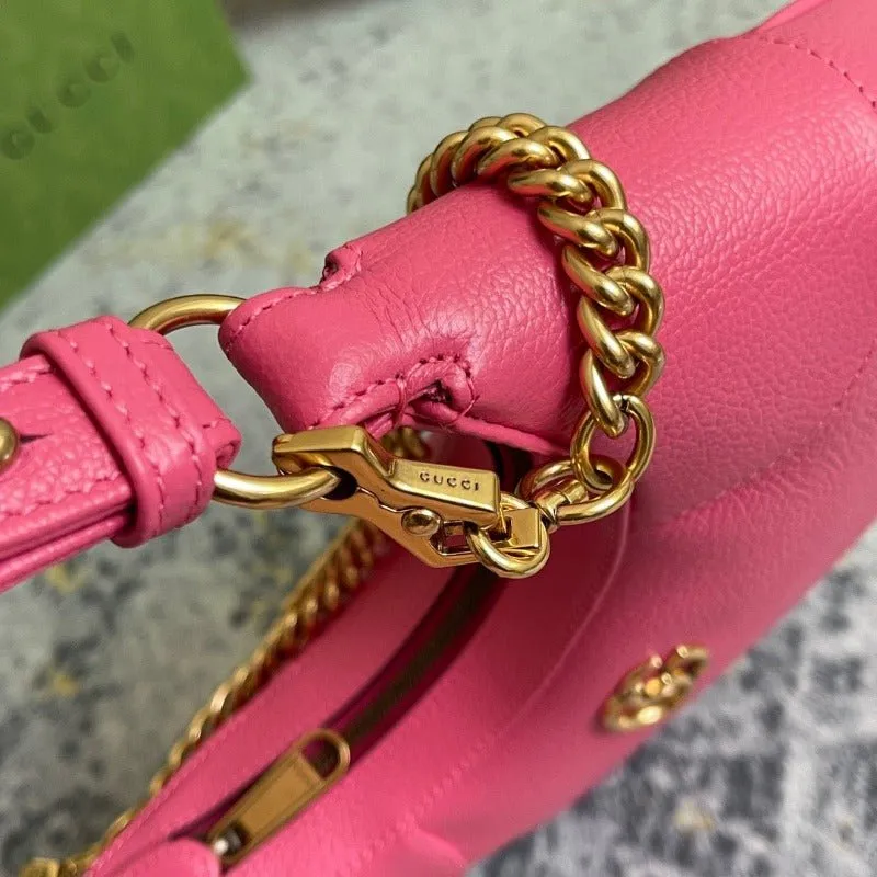 ESMEE - Hobo Bag With Chain Pink