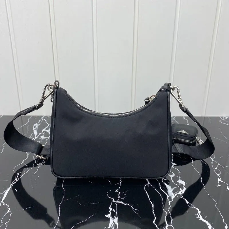 ESMEE - Hobo Nylon Bag Black