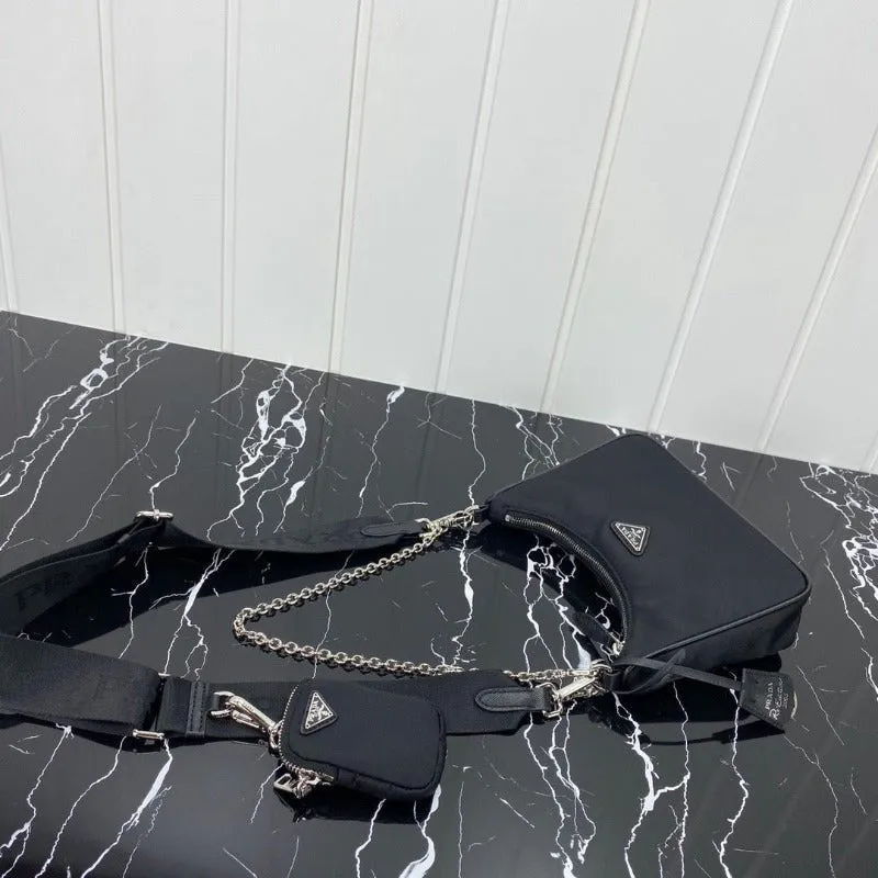 ESMEE - Hobo Nylon Bag Black