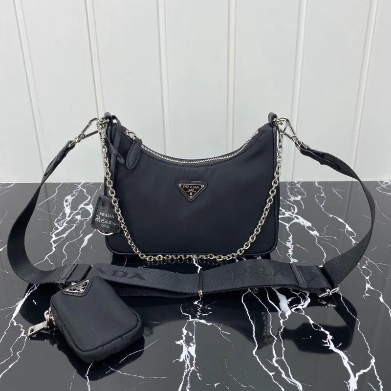ESMEE - Hobo Nylon Bag Black