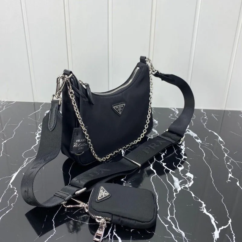 ESMEE - Hobo Nylon Bag Black