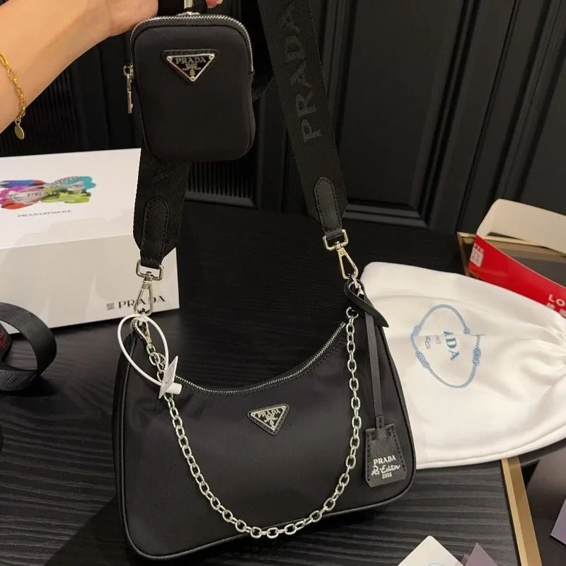 ESMEE - Hobo Nylon Bag Black