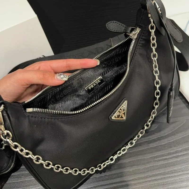 ESMEE - Hobo Nylon Bag Black