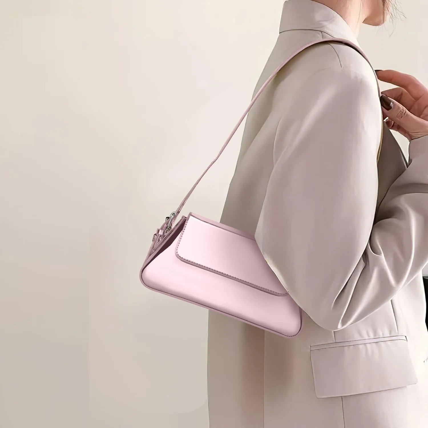 Evening Bag for Women, Hobo Bag Clutch Y2K Shinny Purse Tote Handbag Shoulder Metallic Purse Crossbody