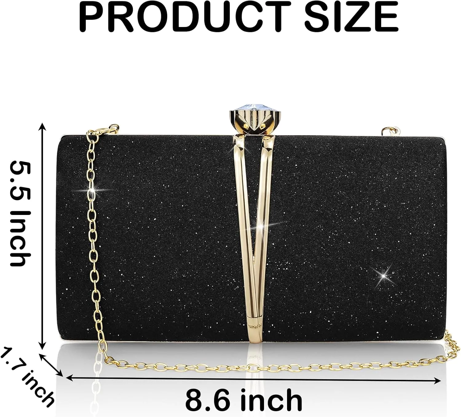 Evening Bag Small Clutch Purses Leopard Purse Formal Wedding Handbag for Women Fashion Crossbody Bags With Chain