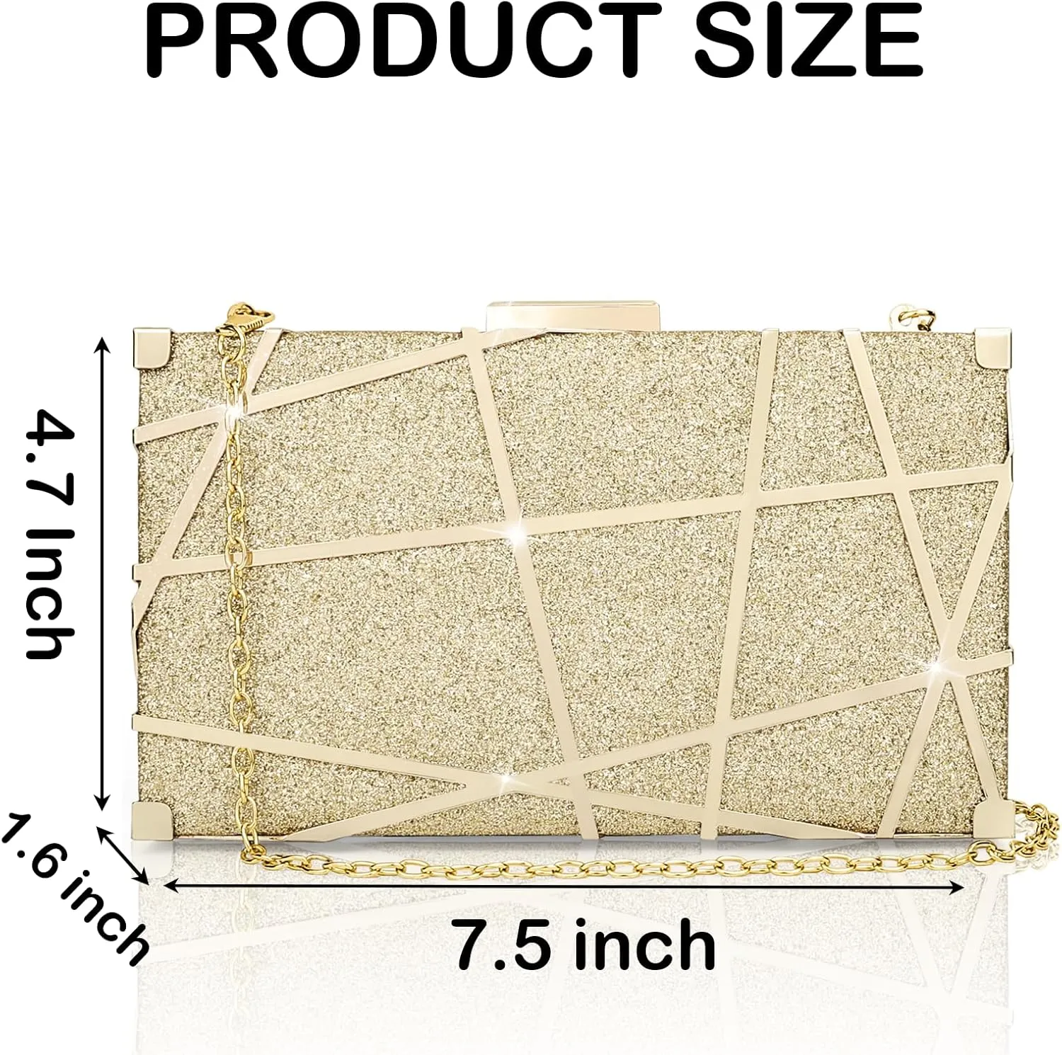 Evening Bag Small Clutch Purses Leopard Purse Formal Wedding Handbag for Women Fashion Crossbody Bags With Chain