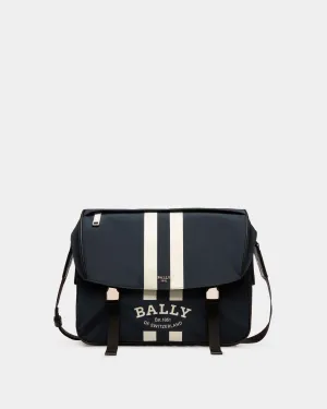 Fabro Messenger Bag In Midnight Nylon