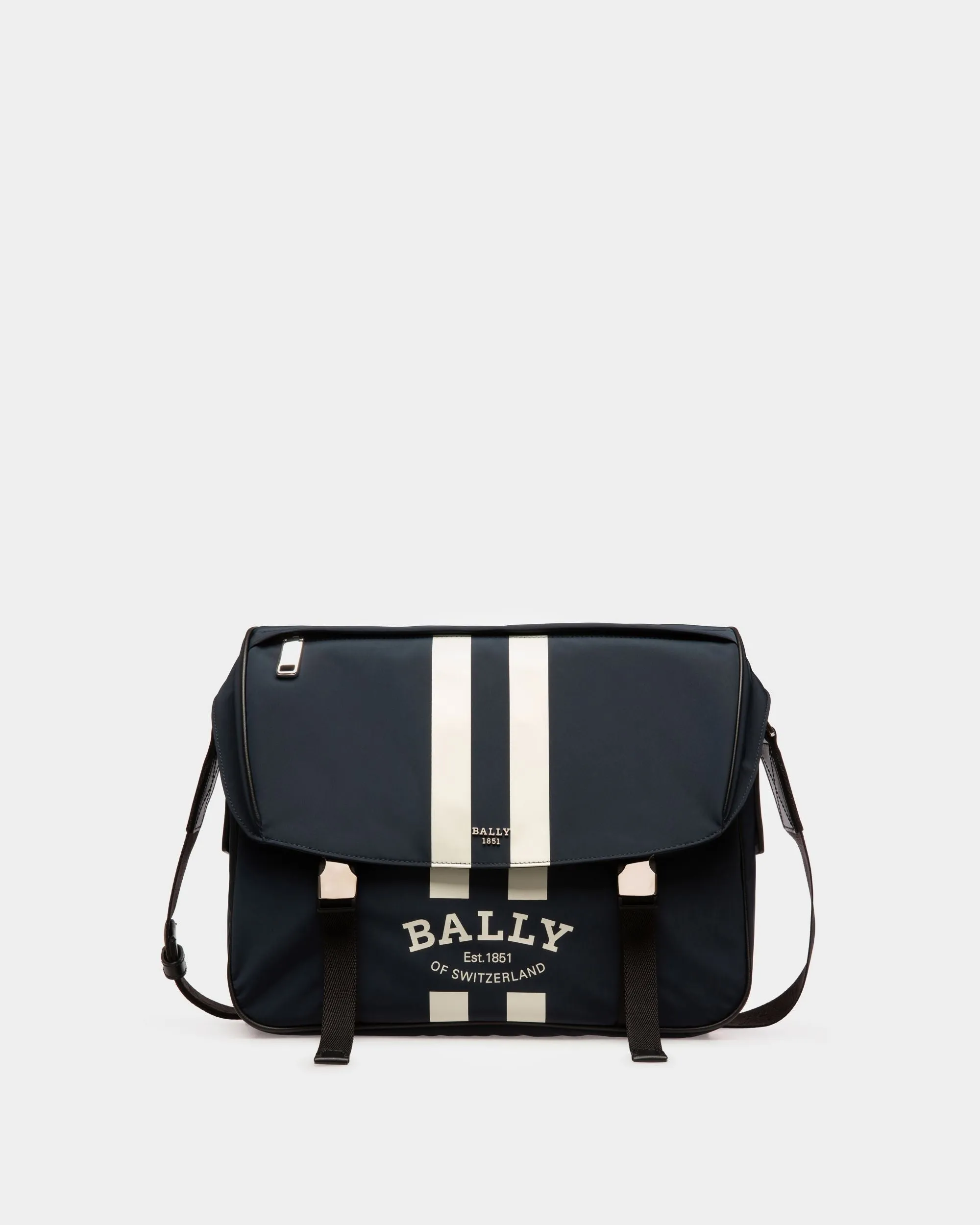 Fabro Messenger Bag In Midnight Nylon