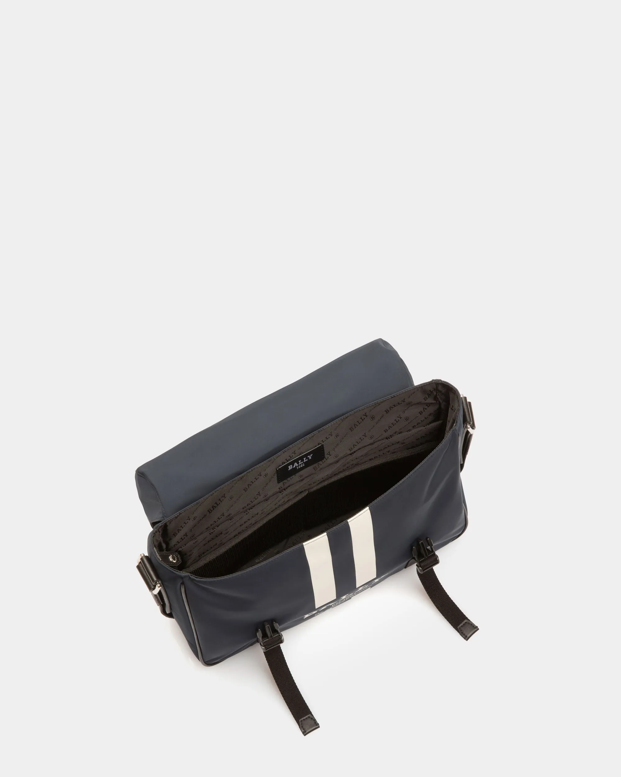 Fabro Messenger Bag In Midnight Nylon