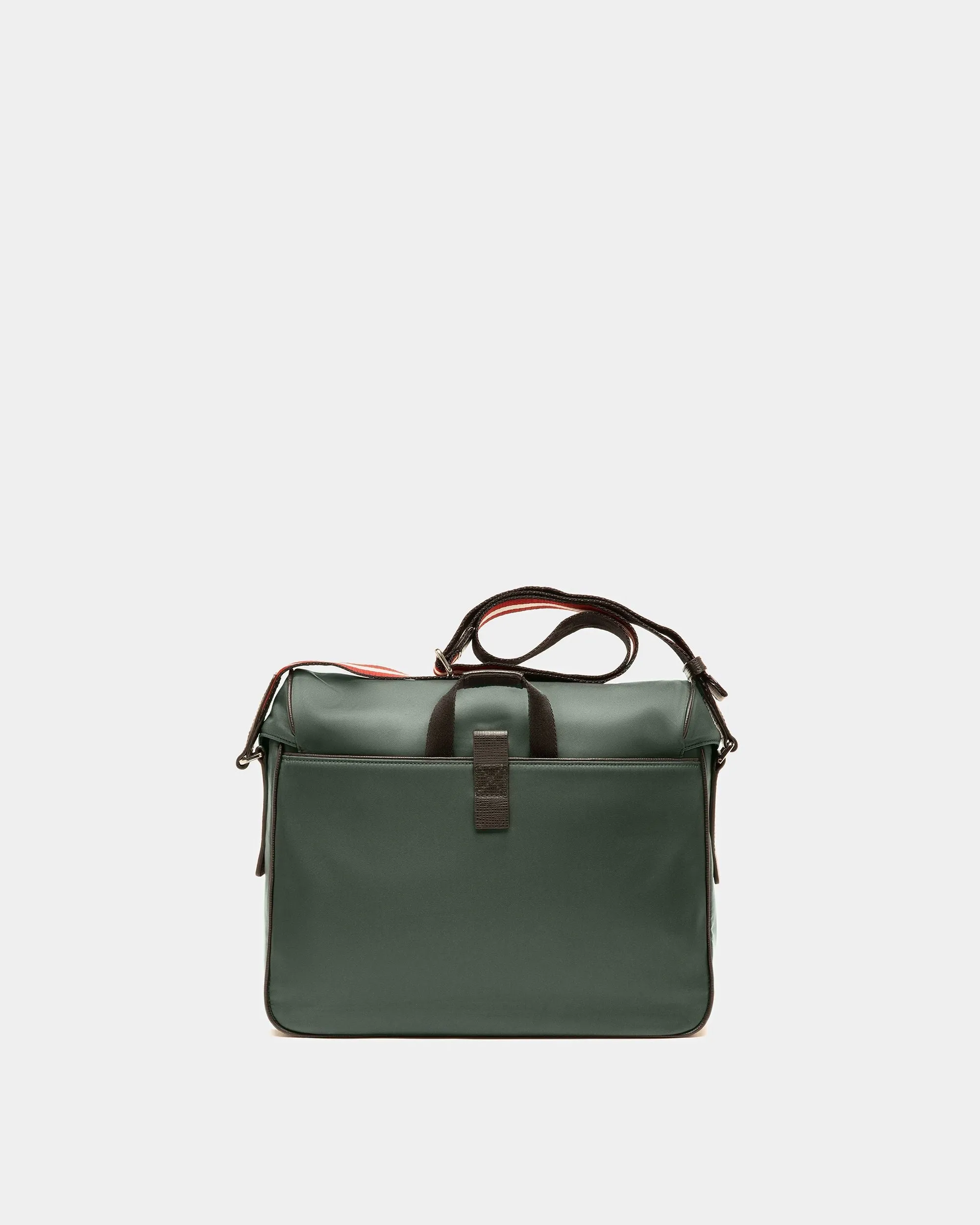 Fabro Nylon Messenger Bag In Sage