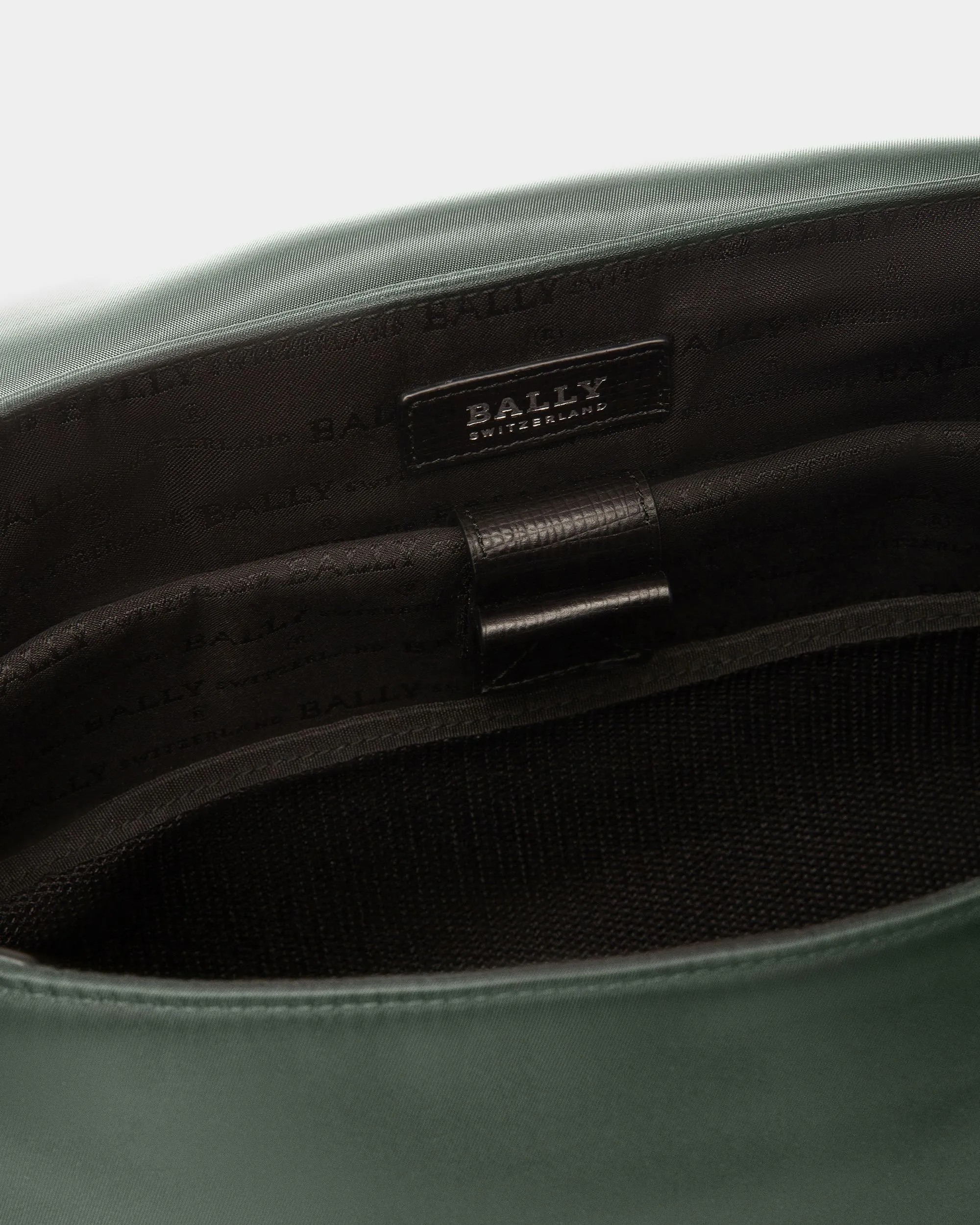 Fabro Nylon Messenger Bag In Sage