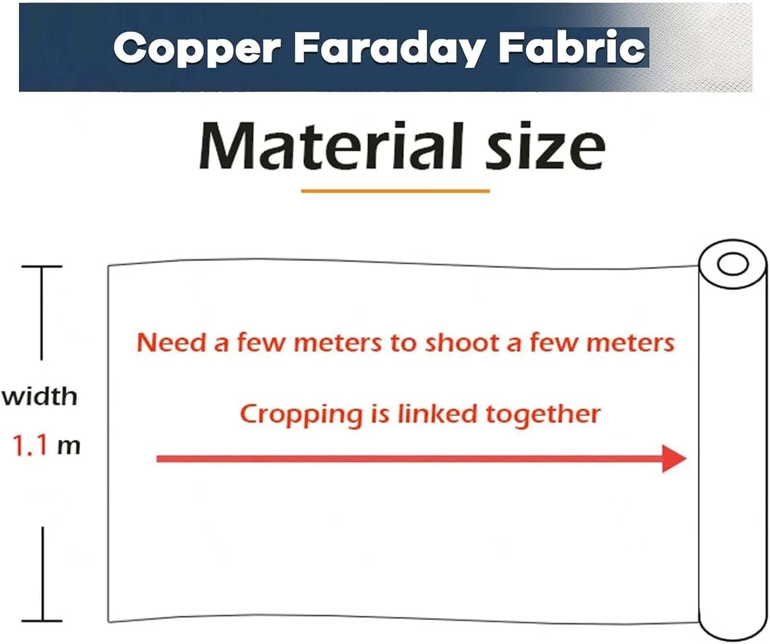 Faraday Fabric Radiation Protection Emf Blockers Faraday Bags DIY Cloth Fabric Anti Radiation Static EMF EMI EMP WiFi Electromagnetic Blocking Fabric,gold-6x1.1m