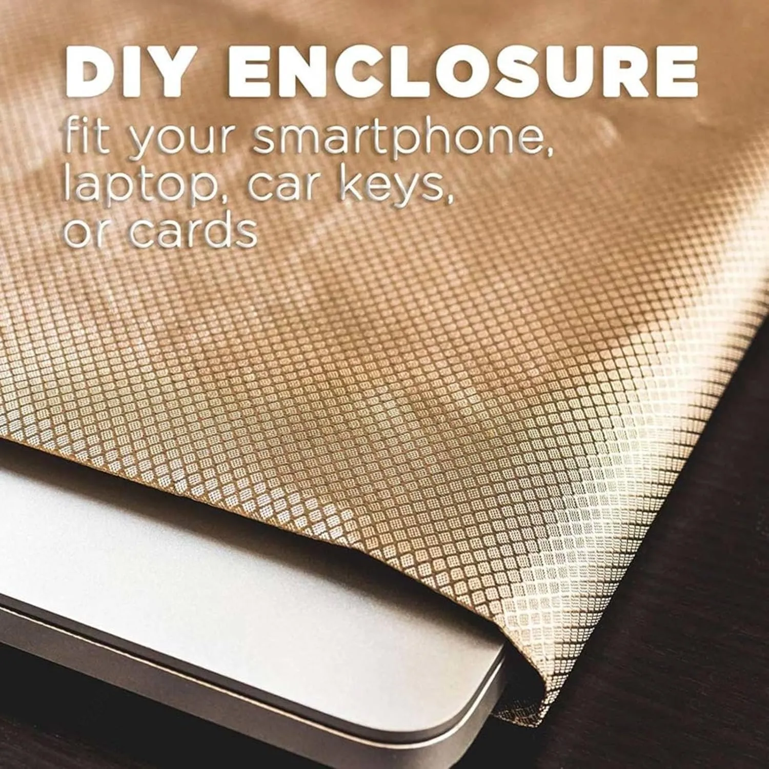 Faraday Fabric Radiation Protection Emf Blockers Faraday Bags DIY Cloth Fabric Anti Radiation Static EMF EMI EMP WiFi Electromagnetic Blocking Fabric,gold-6x1.1m