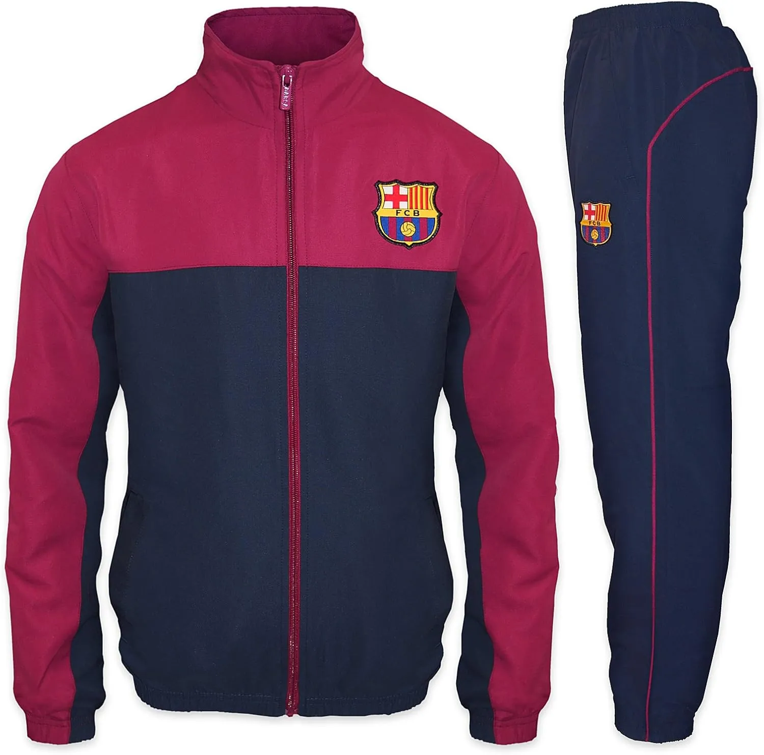 FC Barcelona Official Soccer Gift Boys Jacket & Pants Tracksuit Set