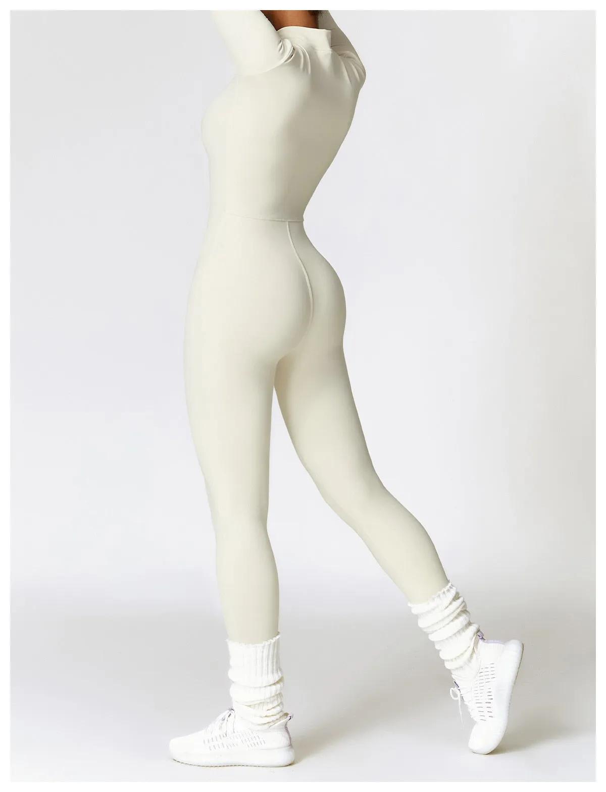 Fleeced Super Sculpt Longsleeve Jumpsuit (size down)