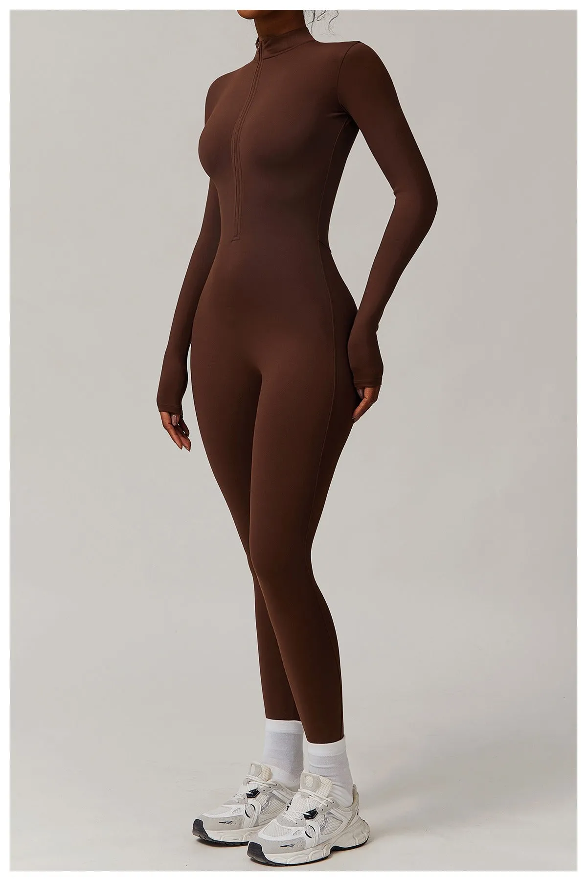Fleeced Super Sculpt Longsleeve Jumpsuit (size down)