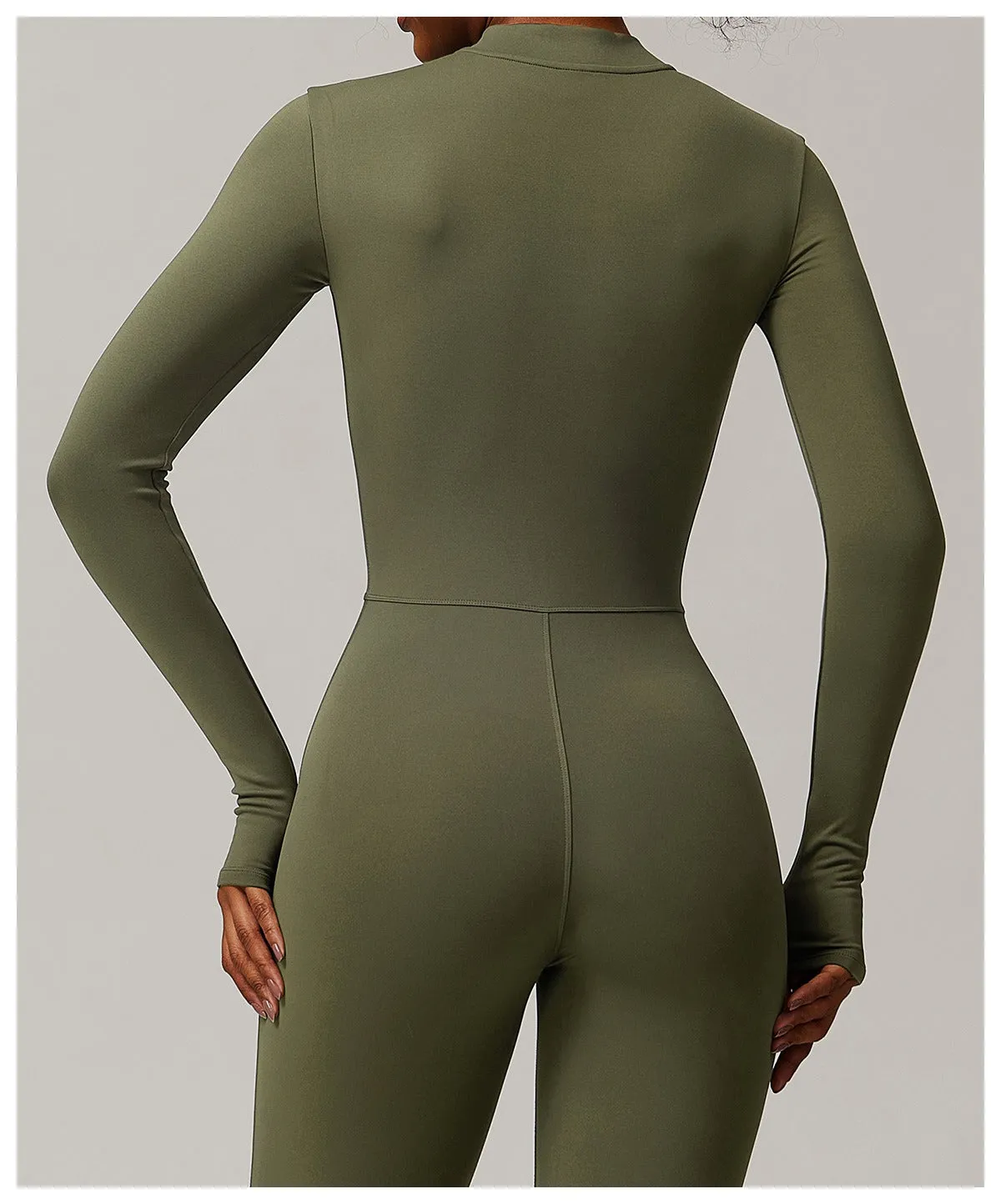 Fleeced Super Sculpt Longsleeve Jumpsuit (size down)