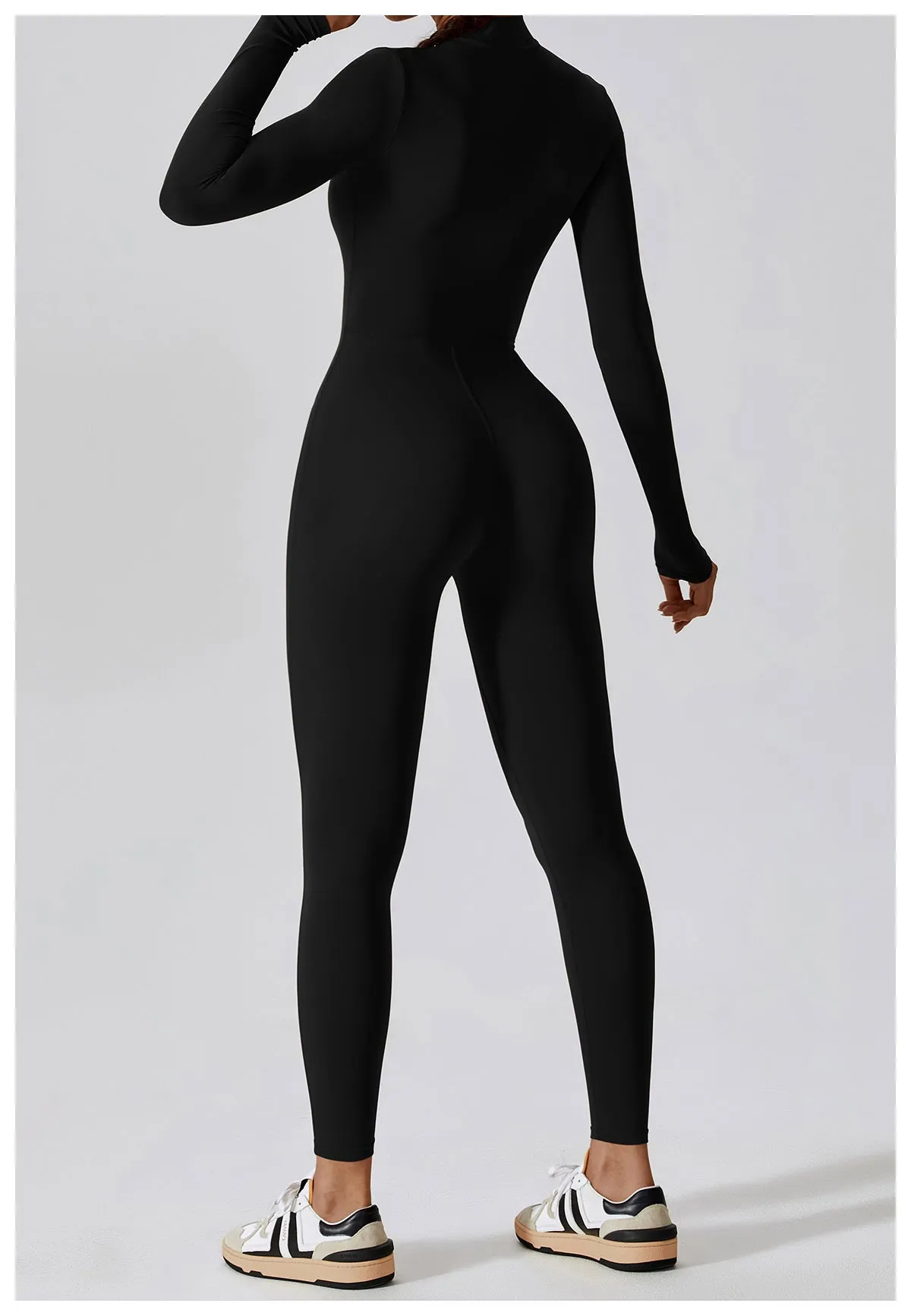 Fleeced Super Sculpt Longsleeve Jumpsuit (size down)