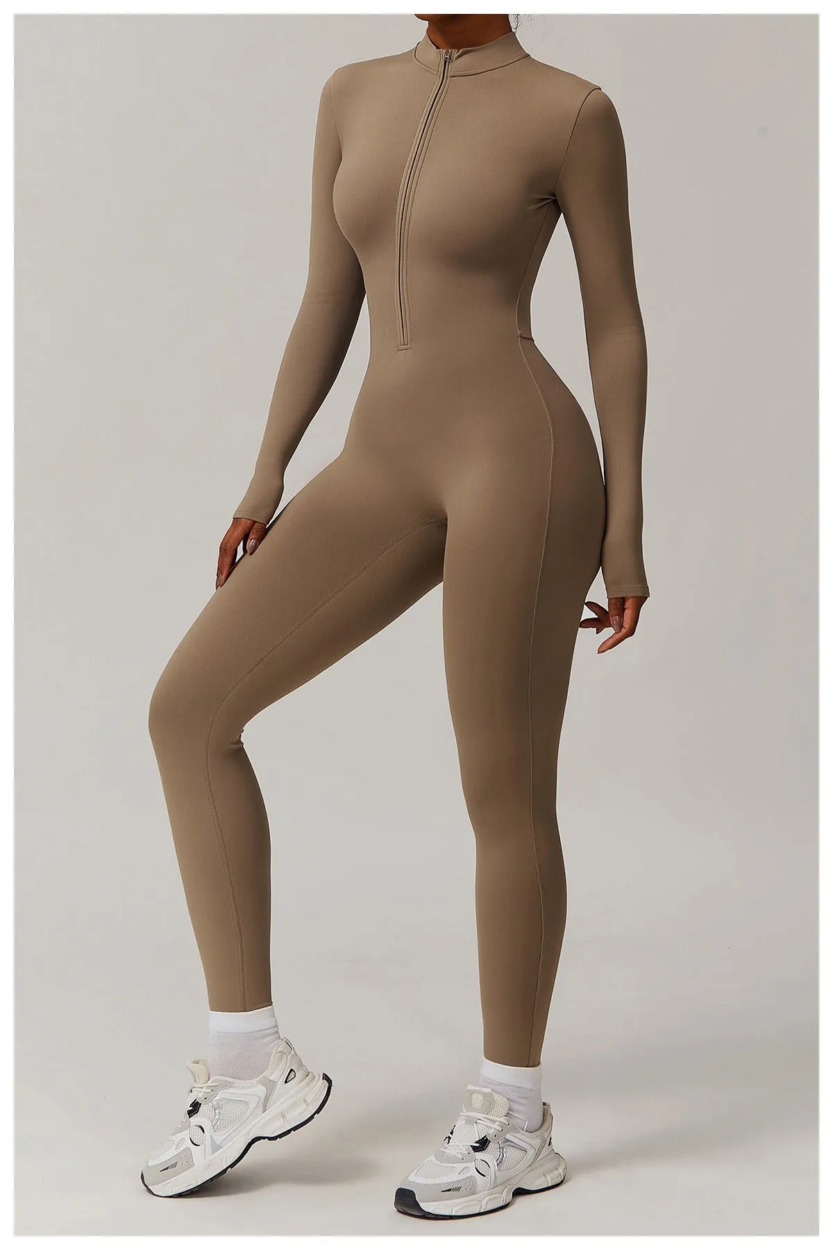 Fleeced Super Sculpt Longsleeve Jumpsuit (size down)