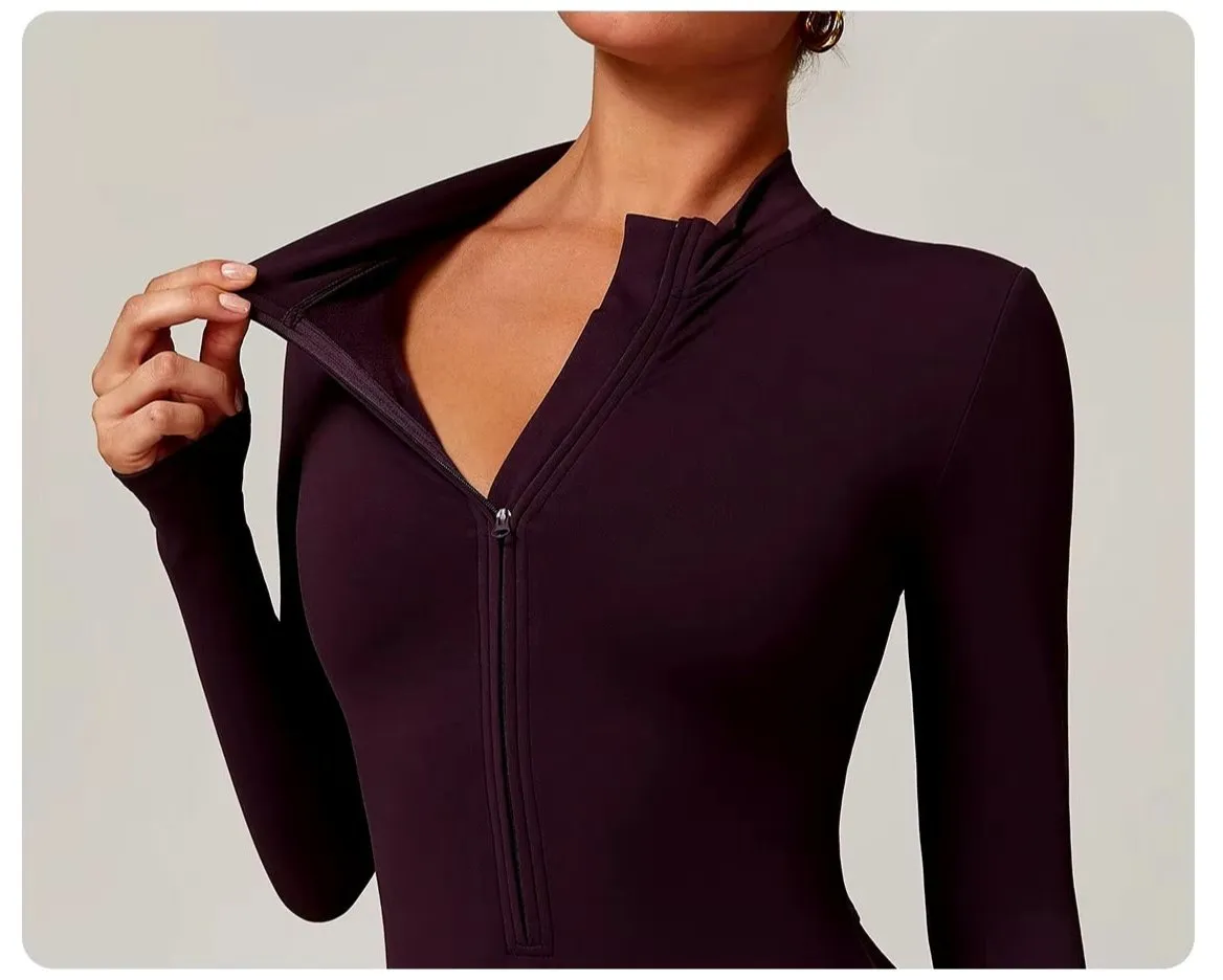 Fleeced Super Sculpt Longsleeve Jumpsuit (size down)
