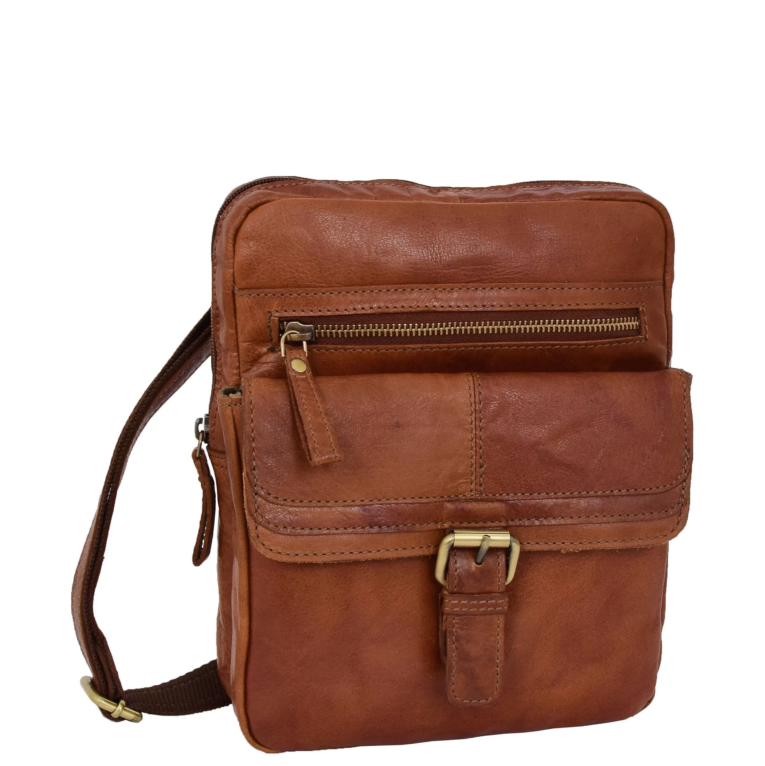 Genuine Leather Cross Body Bag Rugged Vintage Flight Bag Joel Tan